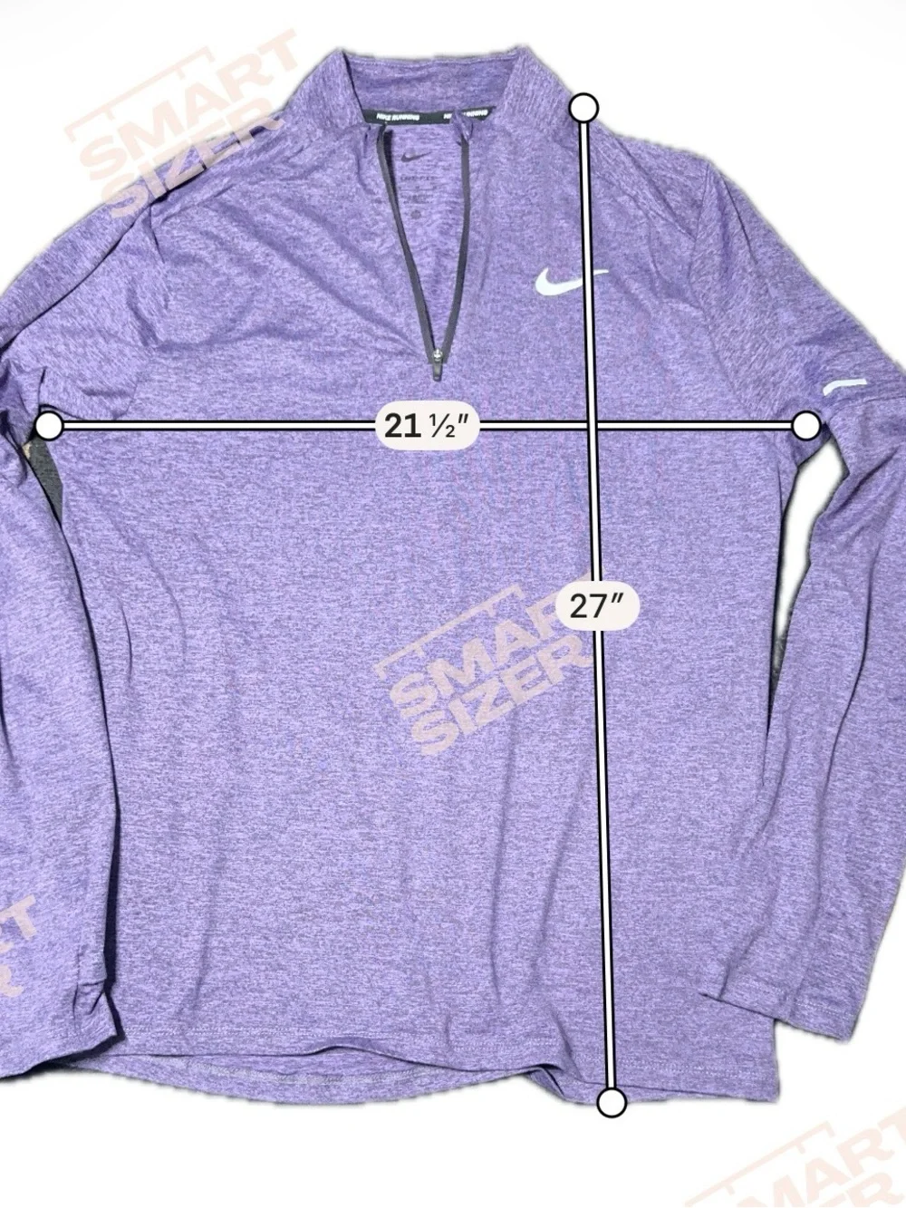 Nike Dri-FIT Element Men’s 1/4 Zip Running Top Purple Action Grape Size M
